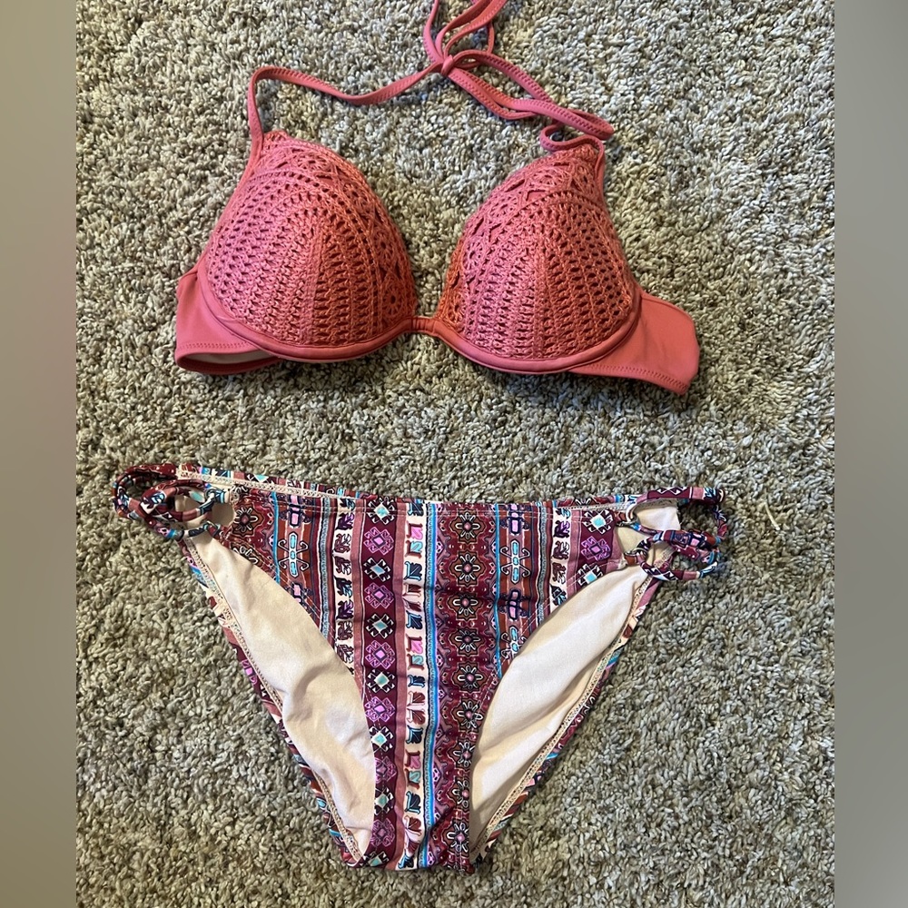 Pink and Purple Bikini (top 34B, bottom Medium)